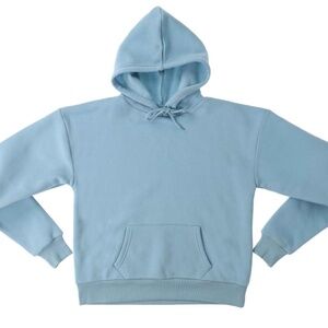 Solid Fleece Light Blue Juniors Hoodie